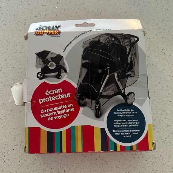 Weathershield for Tandem Strollers - Black - Picture 2 of 2